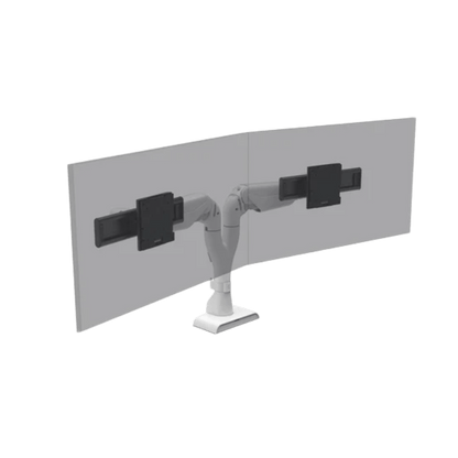 HAT E5 Dual Dynamic Monitor Arm White