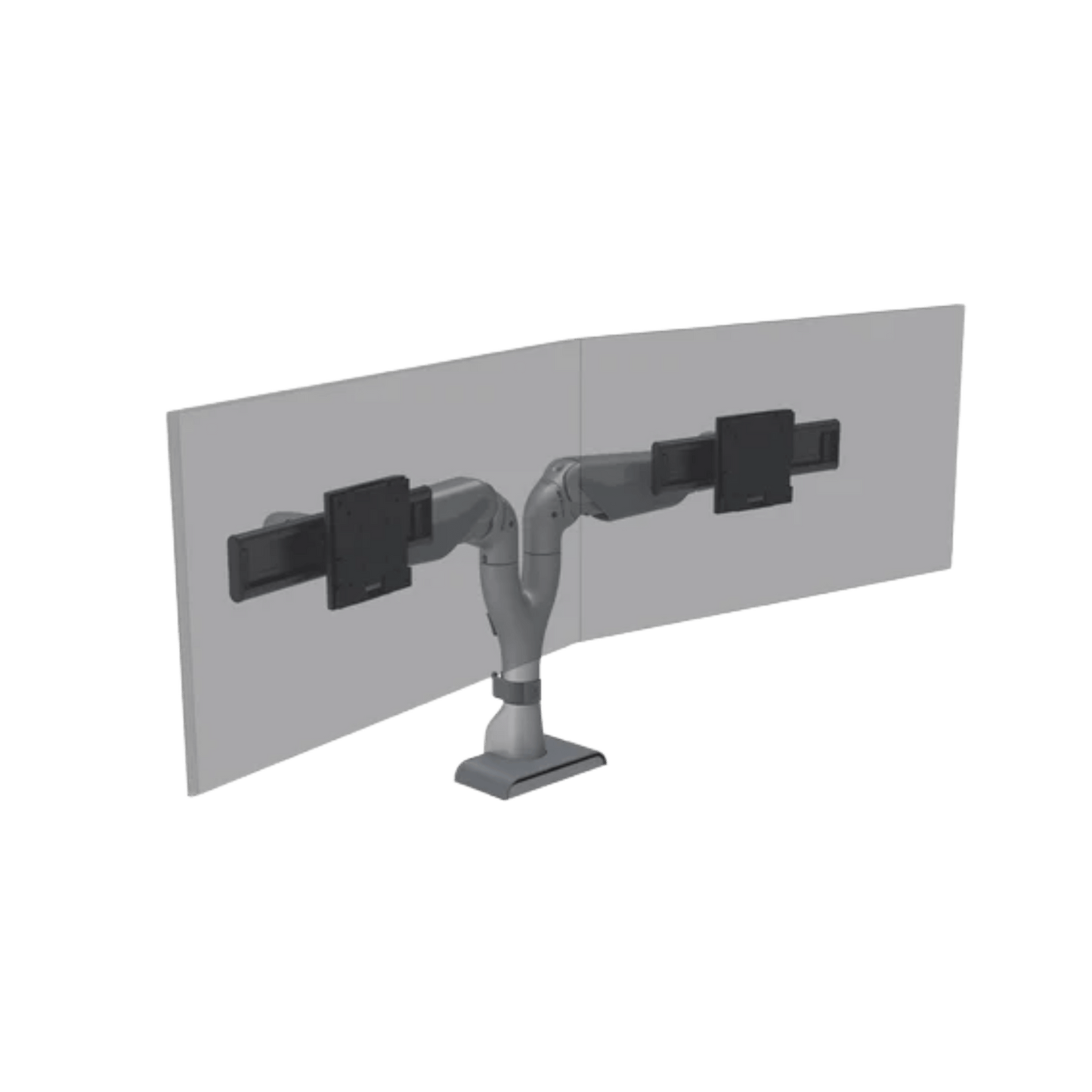 HAT E5 Dual Dynamic Monitor Arm Silver