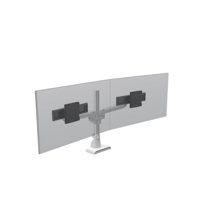 HAT E5 Dual Static Pole Monitor Arm White