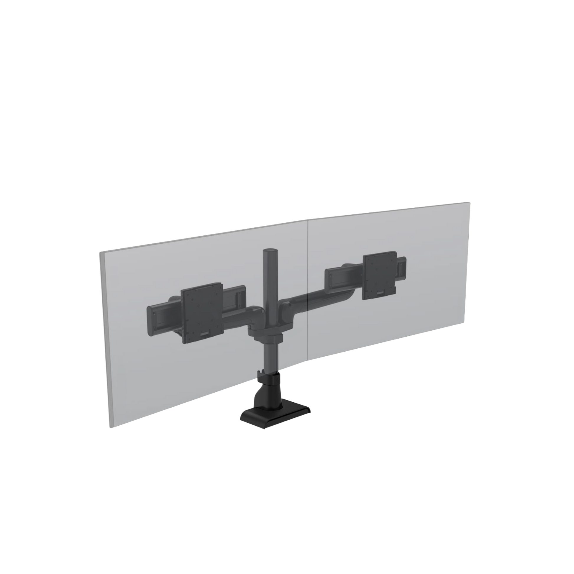 HAT E5 Dual Static Pole Monitor Arm Black