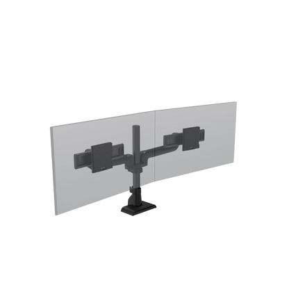 HAT E5 Dual Static Pole Monitor Arm Black