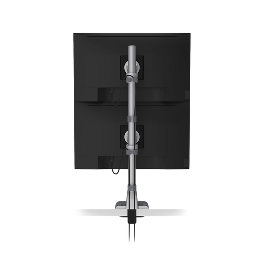 HAT E5 One over One Static Pole Monitor Arm White