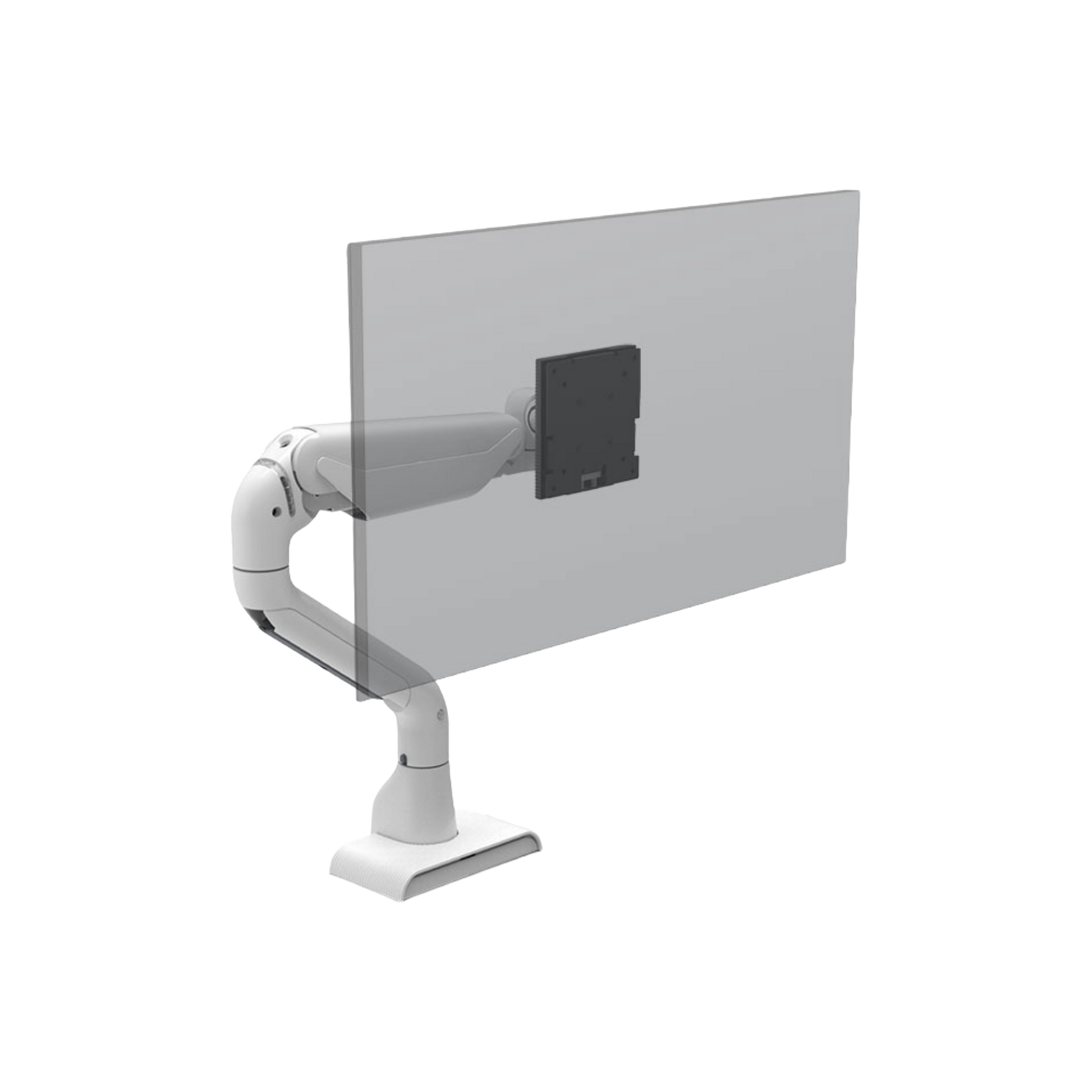 HAT E5 Single Static Pole Monitor Arm White