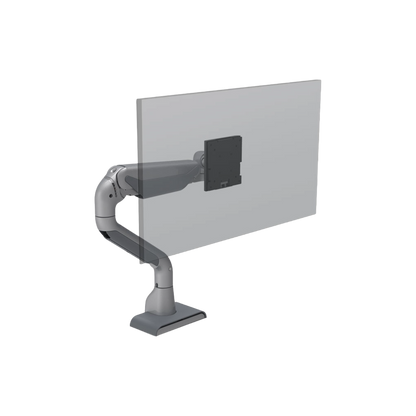 HAT E5 Single Static Pole Monitor Arm Silver