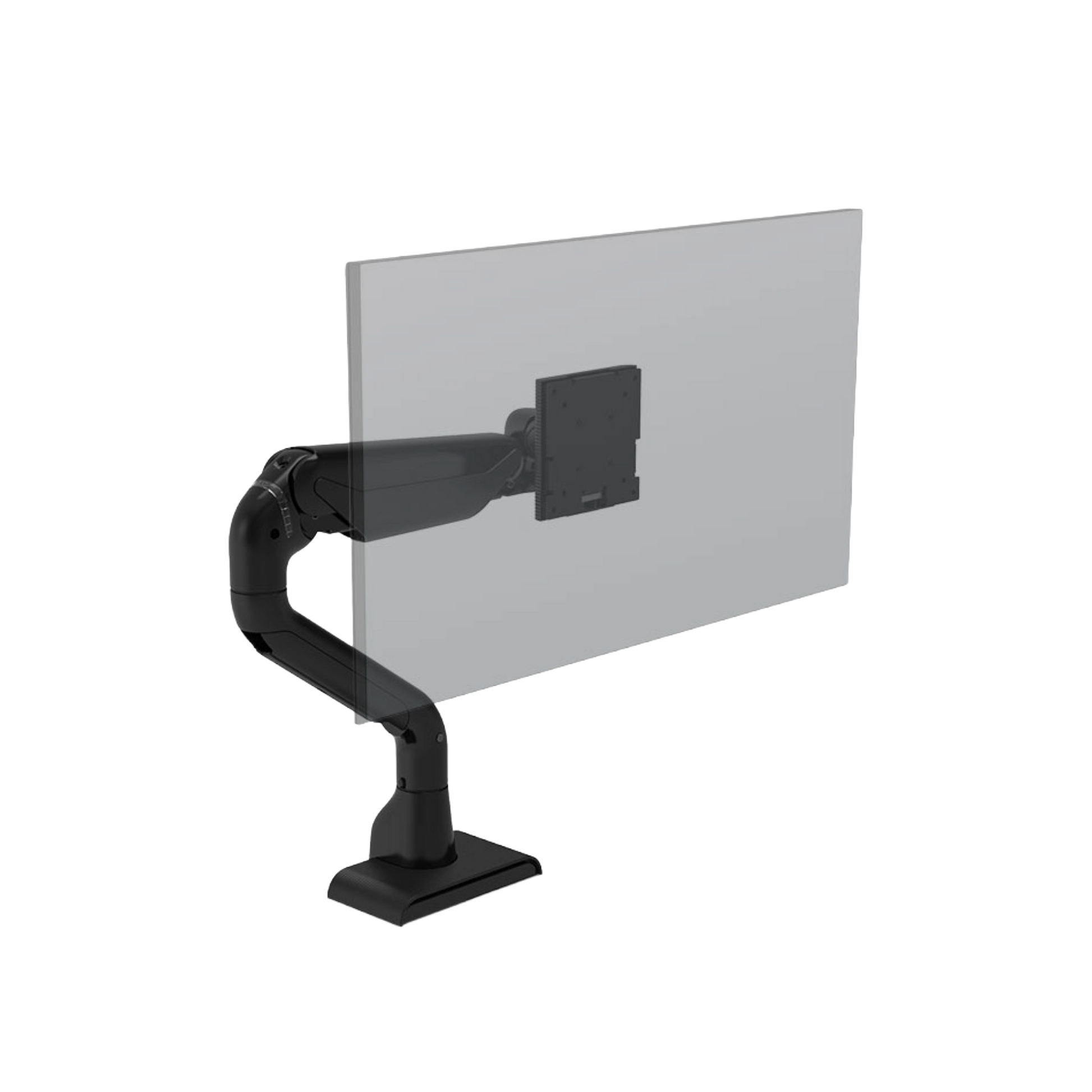 HAT E5 Single Static Pole Monitor Arm Black