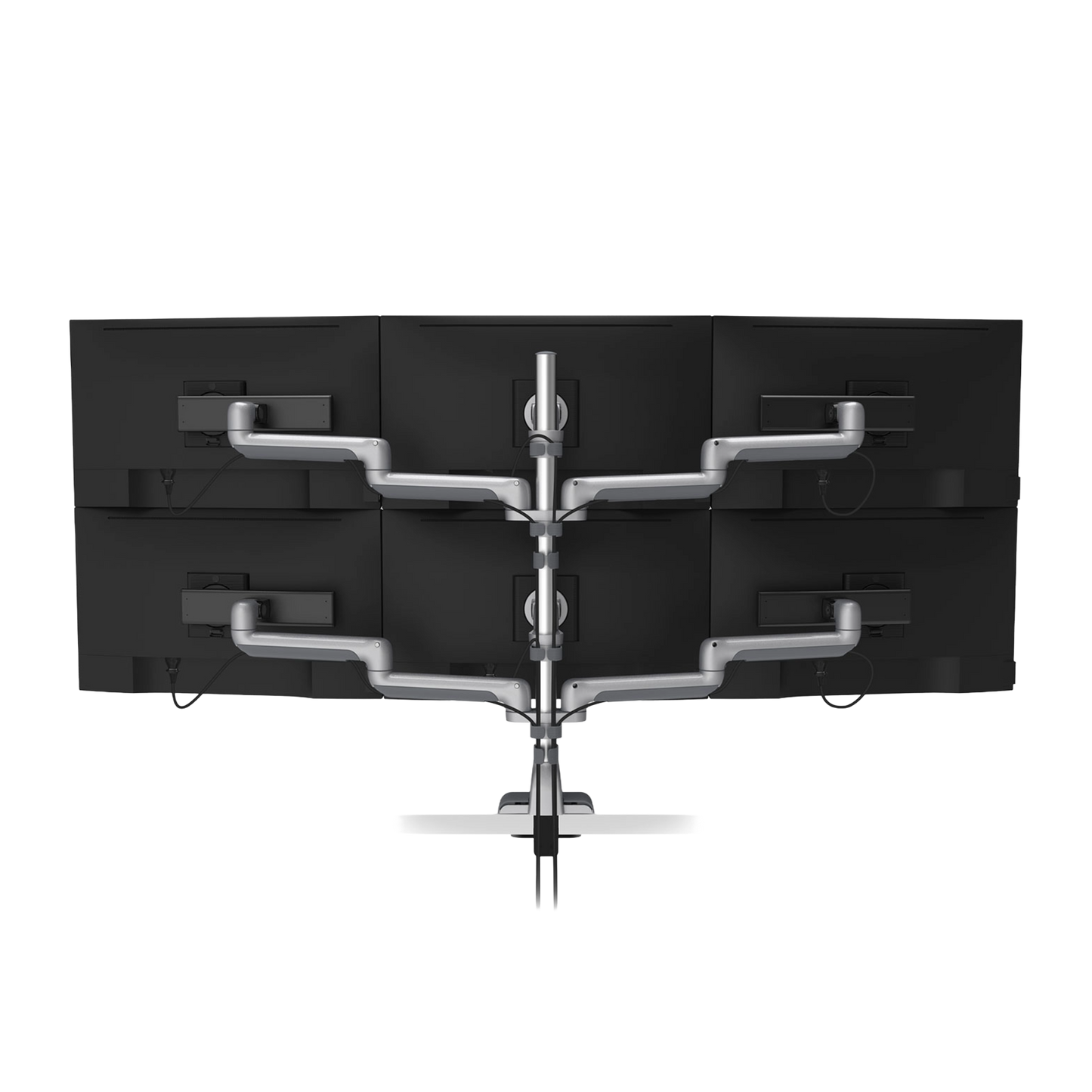 HAT E5 Three over Three Static Pole Monitor Arm