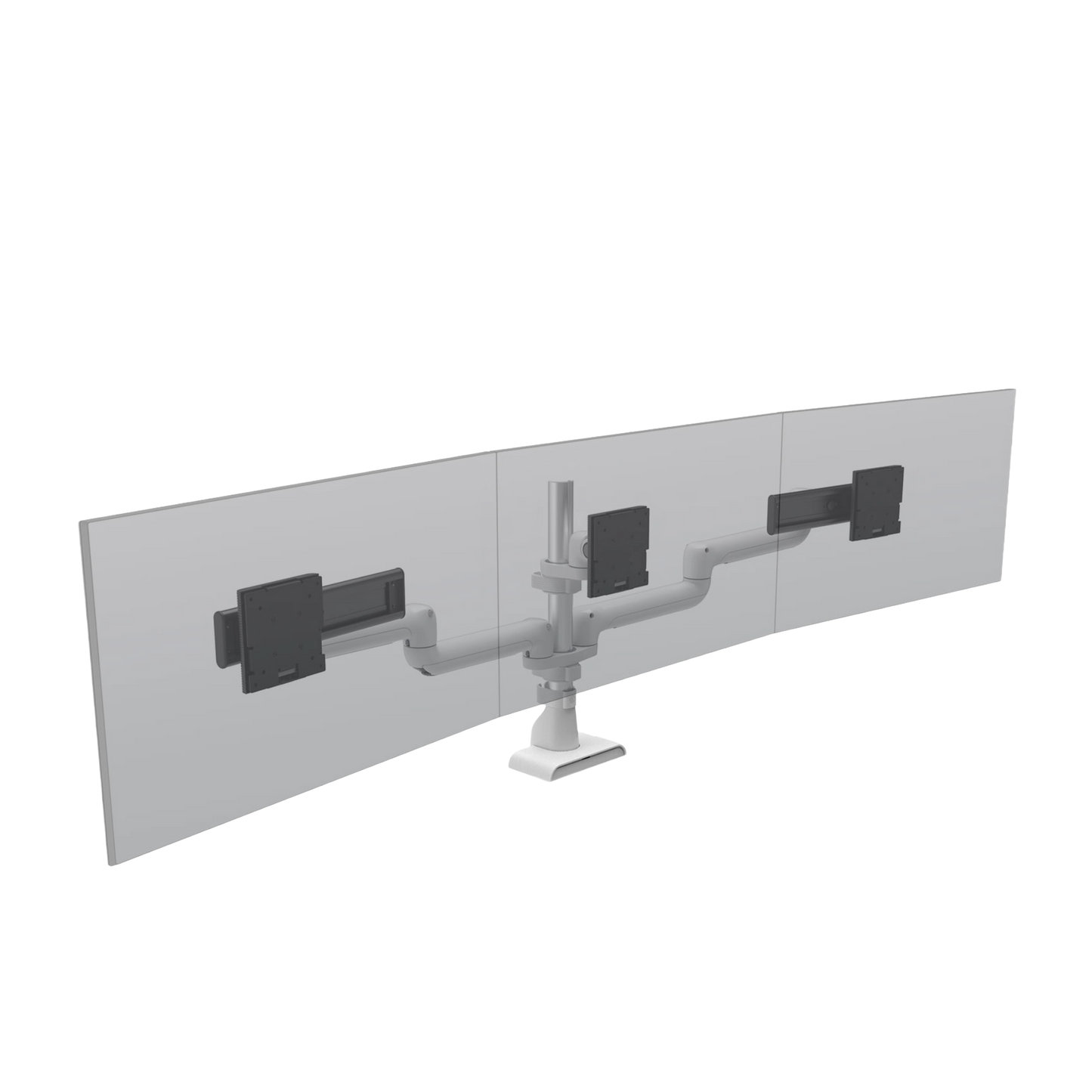 HAT E5 Triple Static Pole Monitor Arm White
