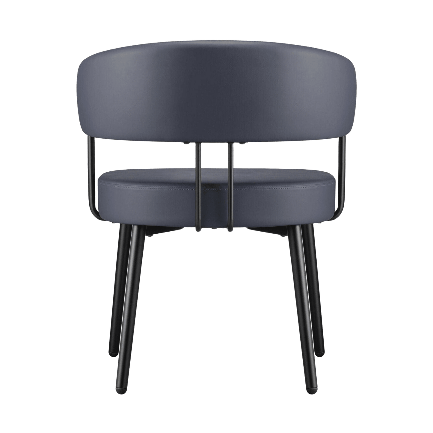 Hera Visitor Chair French Navy PU - Office Furniture Company