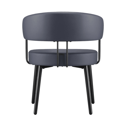 Hera Visitor Chair French Navy PU - Office Furniture Company