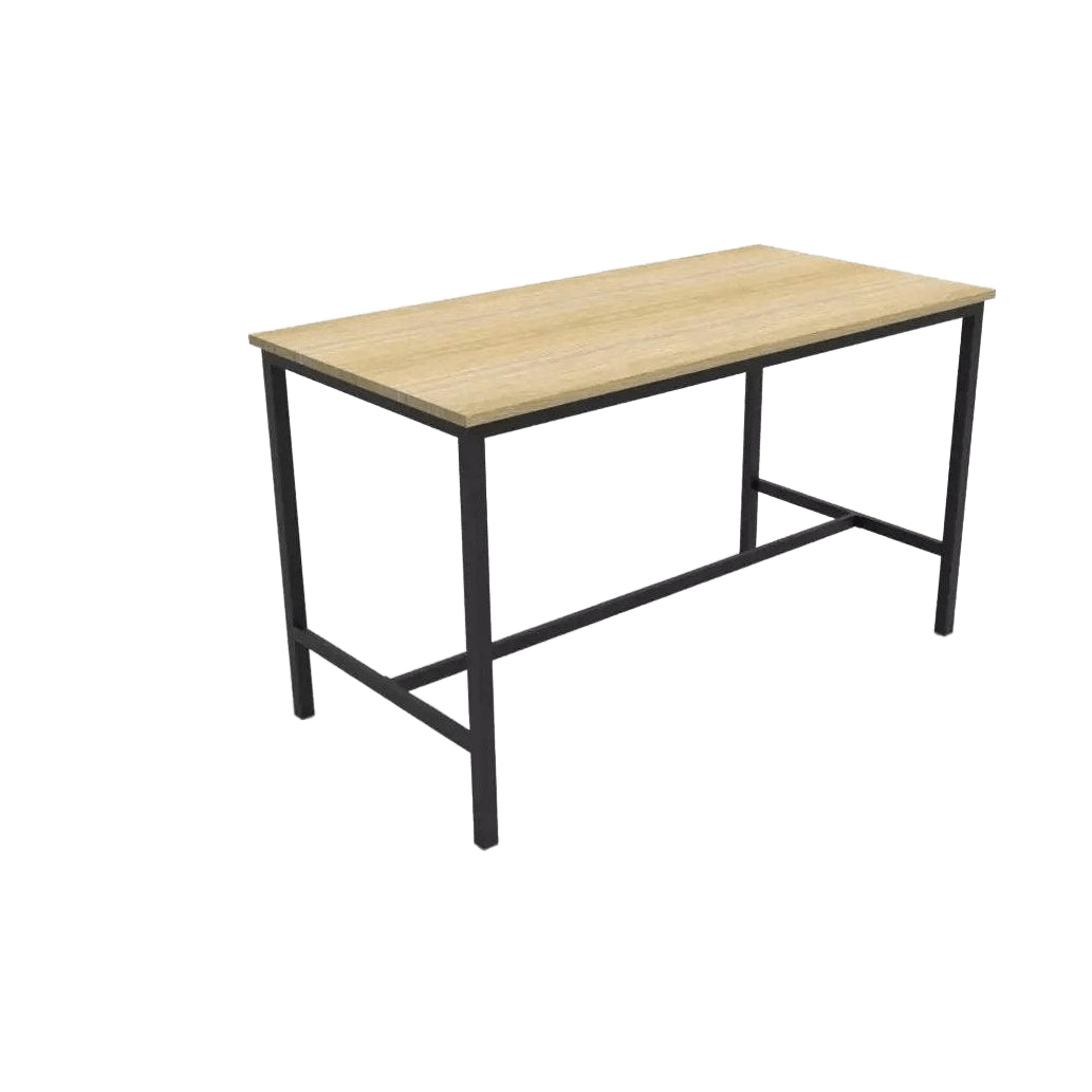 High Bar Table Natural Oak - Office Furniture Company