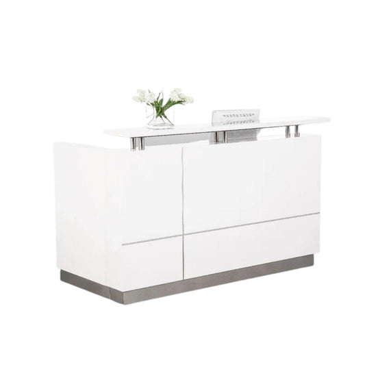 Hugo Reception Counter in White - Office Furniture Company 