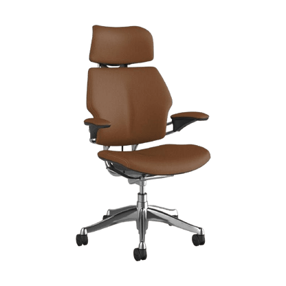 Humanscale Freedom Task Chair with Headrest in Tan Leather - 3