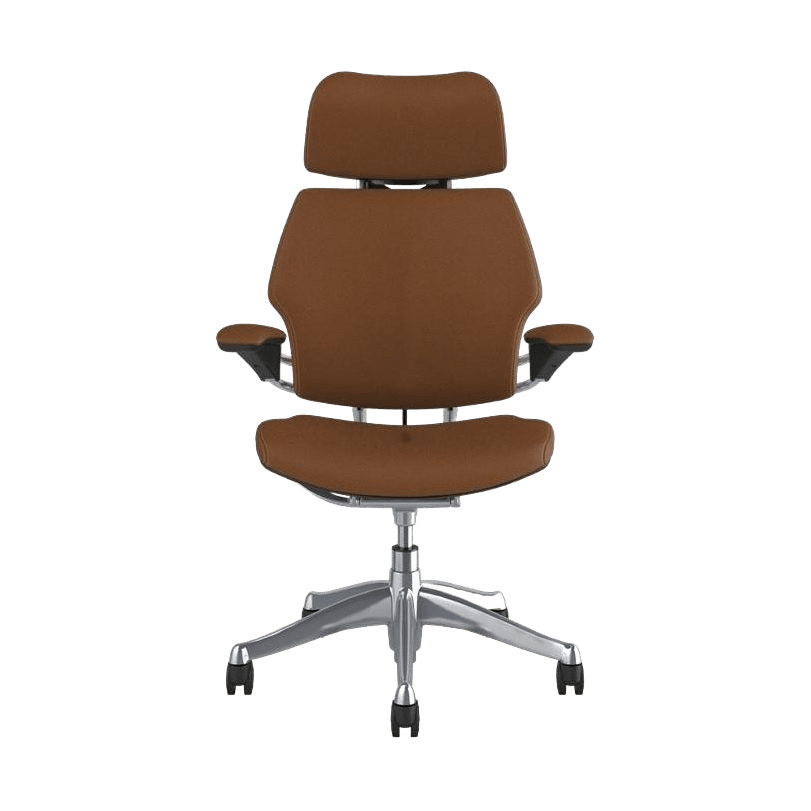 Humanscale Freedom Task Chair with Headrest in Tan Leather - 1
