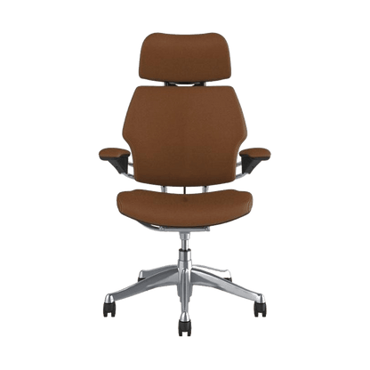 Humanscale Freedom Task Chair with Headrest in Tan Leather - 1