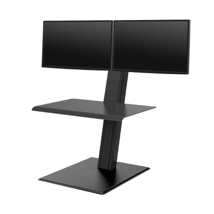 Humanscale Quickstand Eco Portable Workstation Dual Monitor Black - Office Furniture Company
