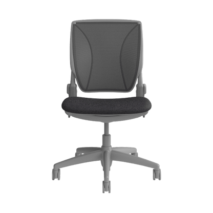 Humanscale World Ergonomic Chair with Mesh Back in Grey No Arms