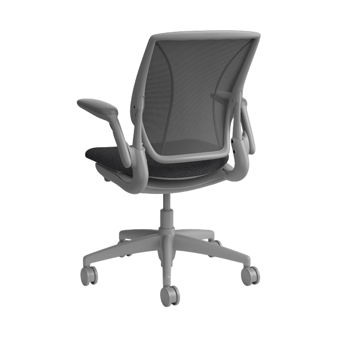 Humanscale World Ergonomic Chair with Mesh Back in Grey Adjustable Arms