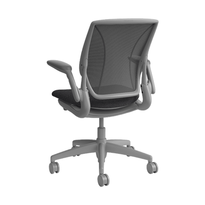 Humanscale World Ergonomic Chair with Mesh Back in Grey Adjustable Arms