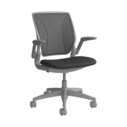 Humanscale World Ergonomic Chair with Mesh Back in Grey Adjustable Arms