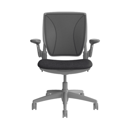 Humanscale World Ergonomic Chair with Mesh Back in Grey Adjustable Arms