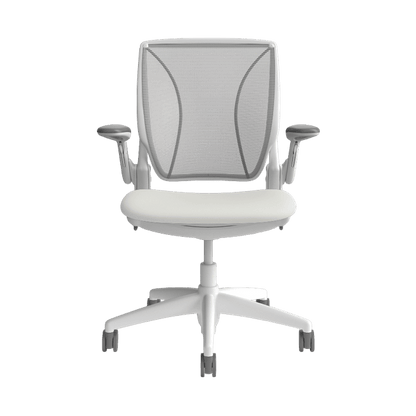 Humanscale World Ergonomic Chair with Mesh Back in White No Arms