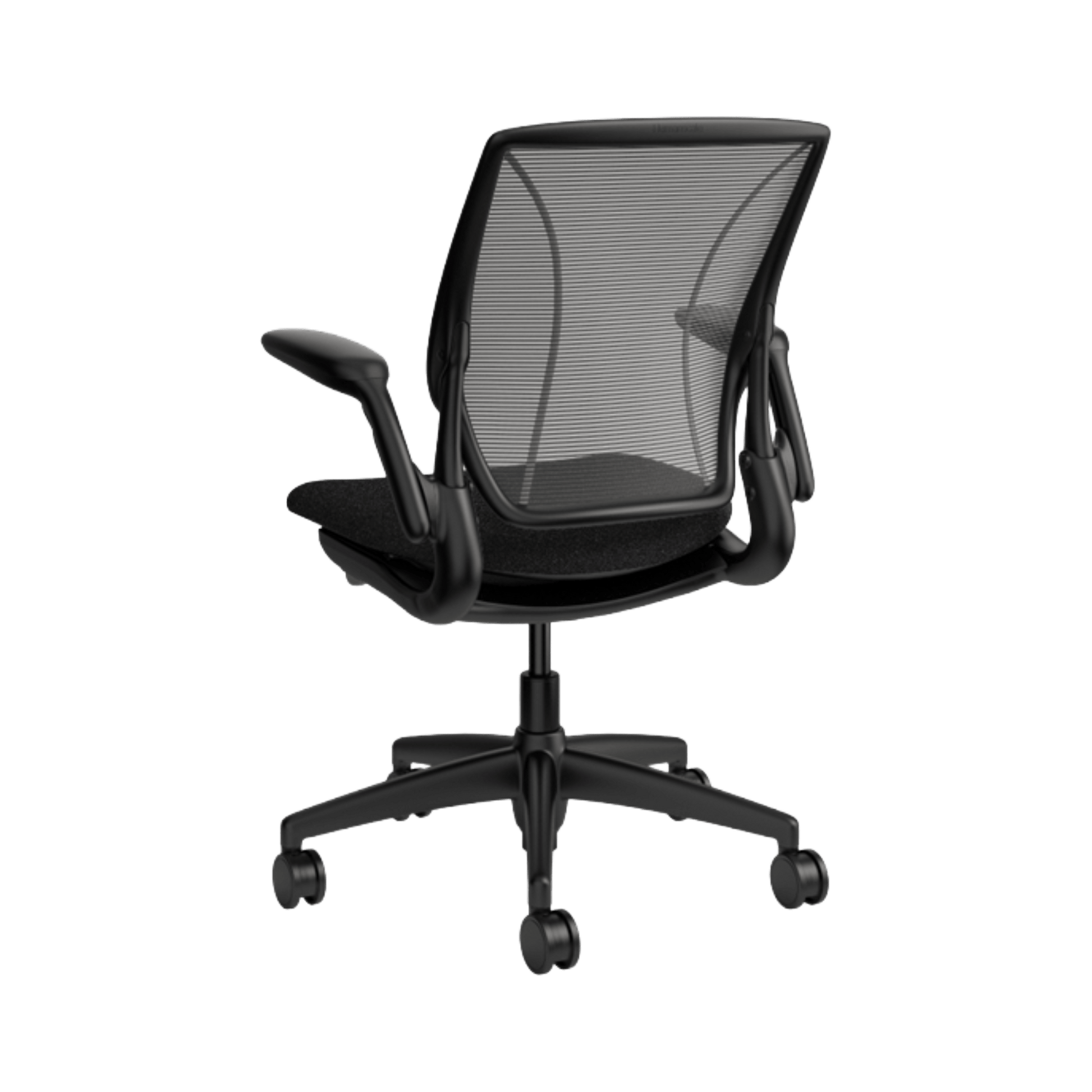 Humanscale World Mesh Back Fabric Seat Office Chair in Black Adjustable