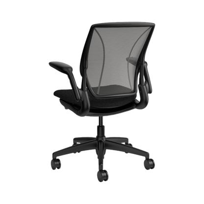 Humanscale World Mesh Back Fabric Seat Office Chair in Black Adjustable