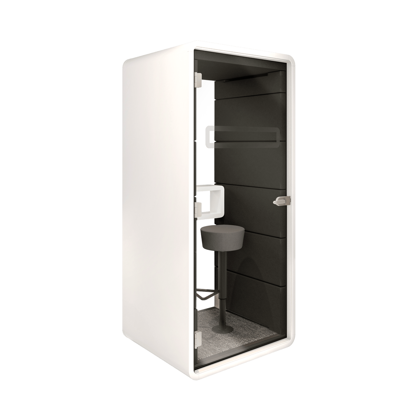 Hush Acoustic Phone Booth White (ABB) Black (TON)