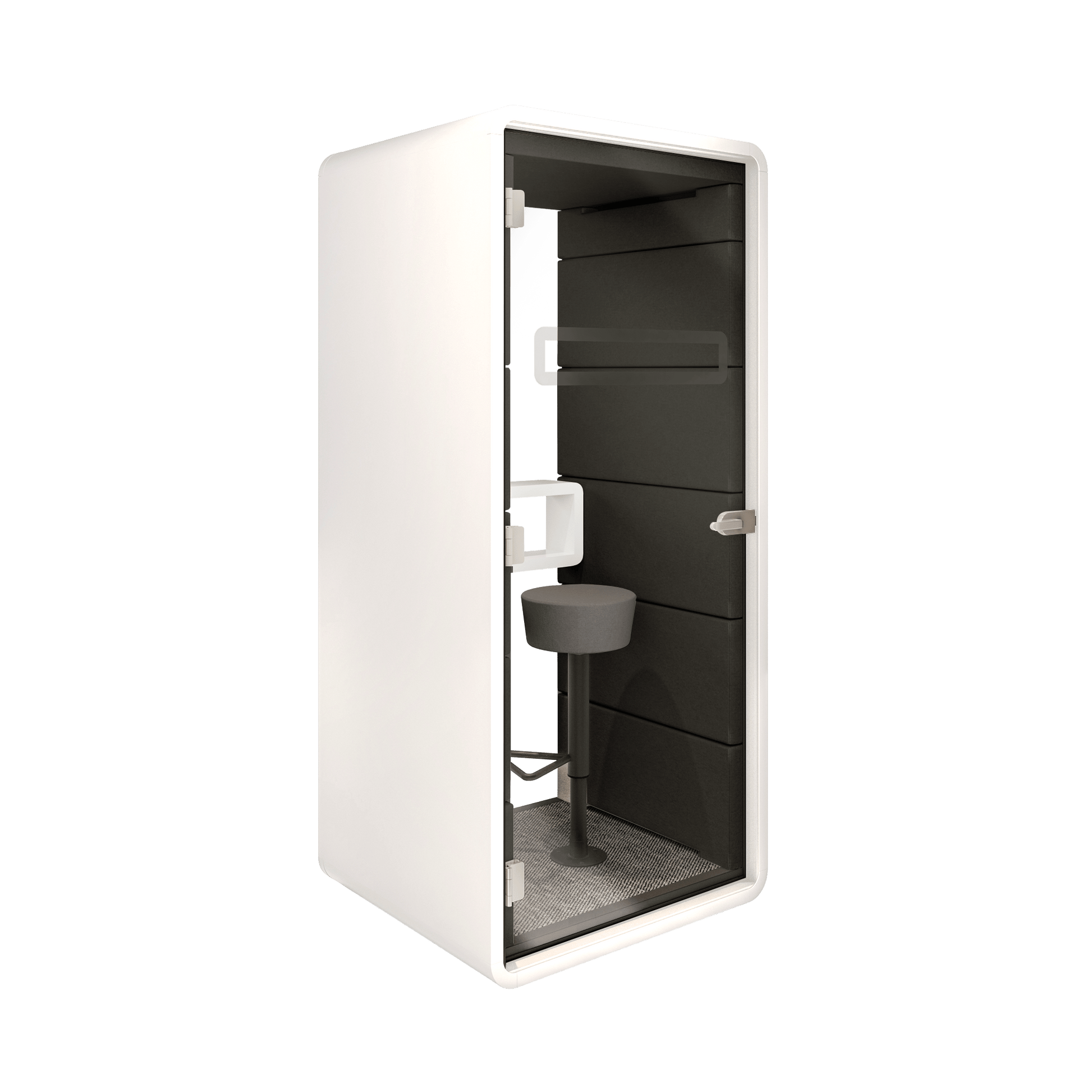 Hush Acoustic Phone Booth White (ABB) Black (TON)