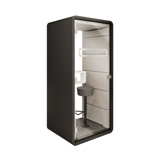 Hush Acoustic Phone Booth Grey (AGC) Grey (TPC)