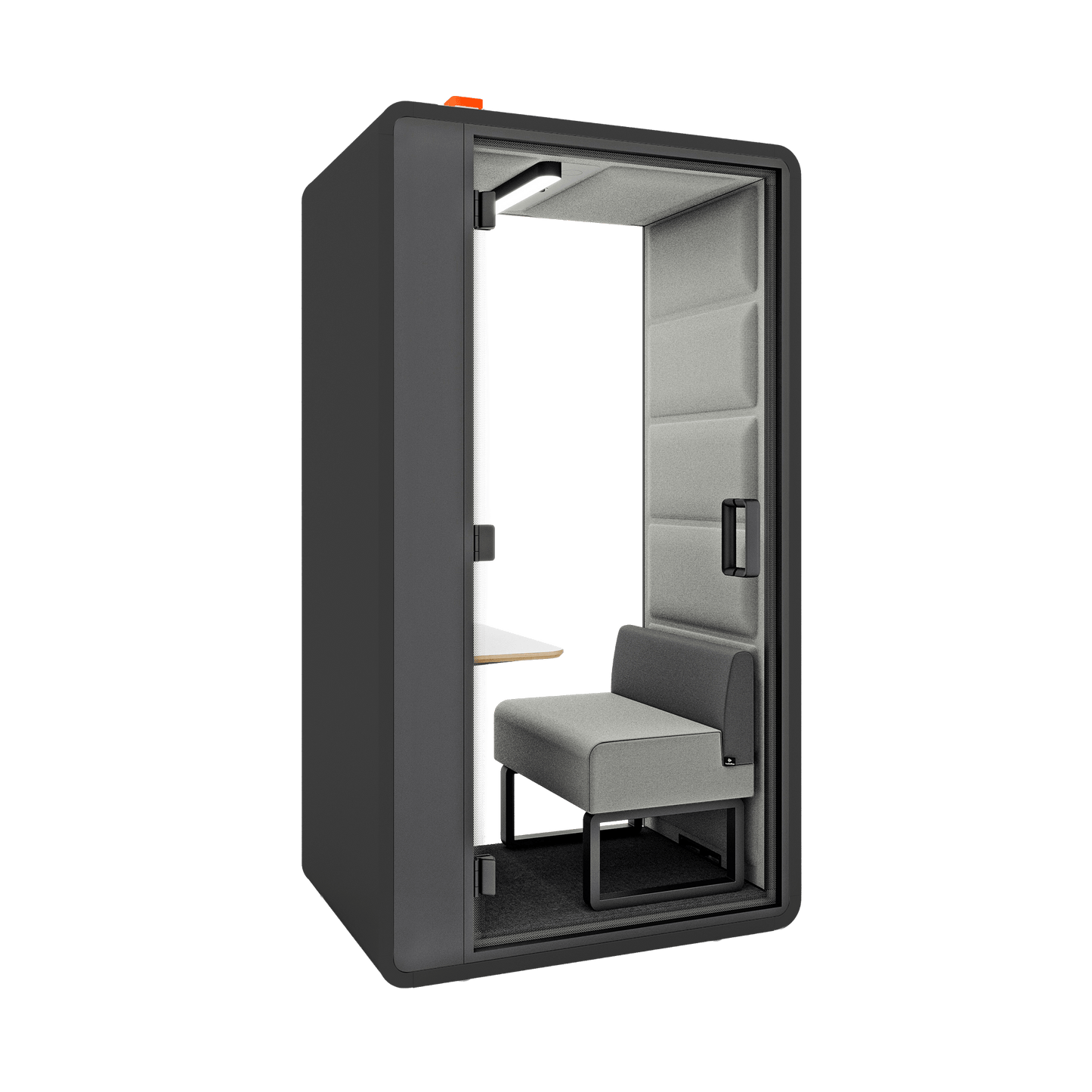 Hush Free Hybrid Work Pod - 1 Person Grey (AGC) Grey (60140)