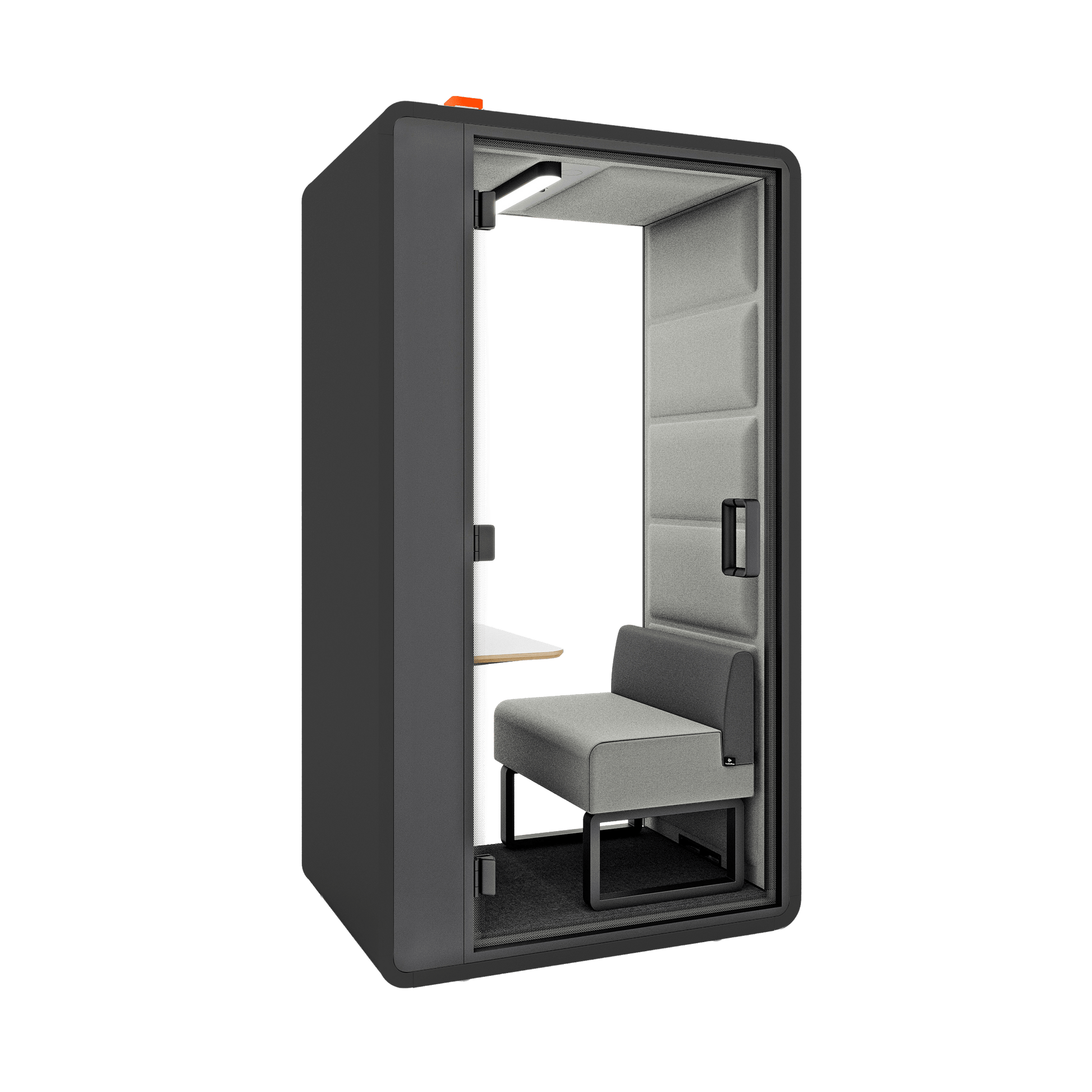 Hush Free Hybrid Work Pod - 1 Person Grey (AGC) Grey (60140)