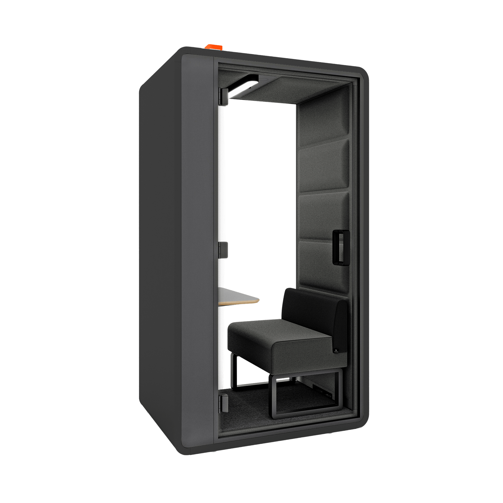 Hush Free Hybrid Work Pod - 1 Person Grey (AGC) Grey (60167)