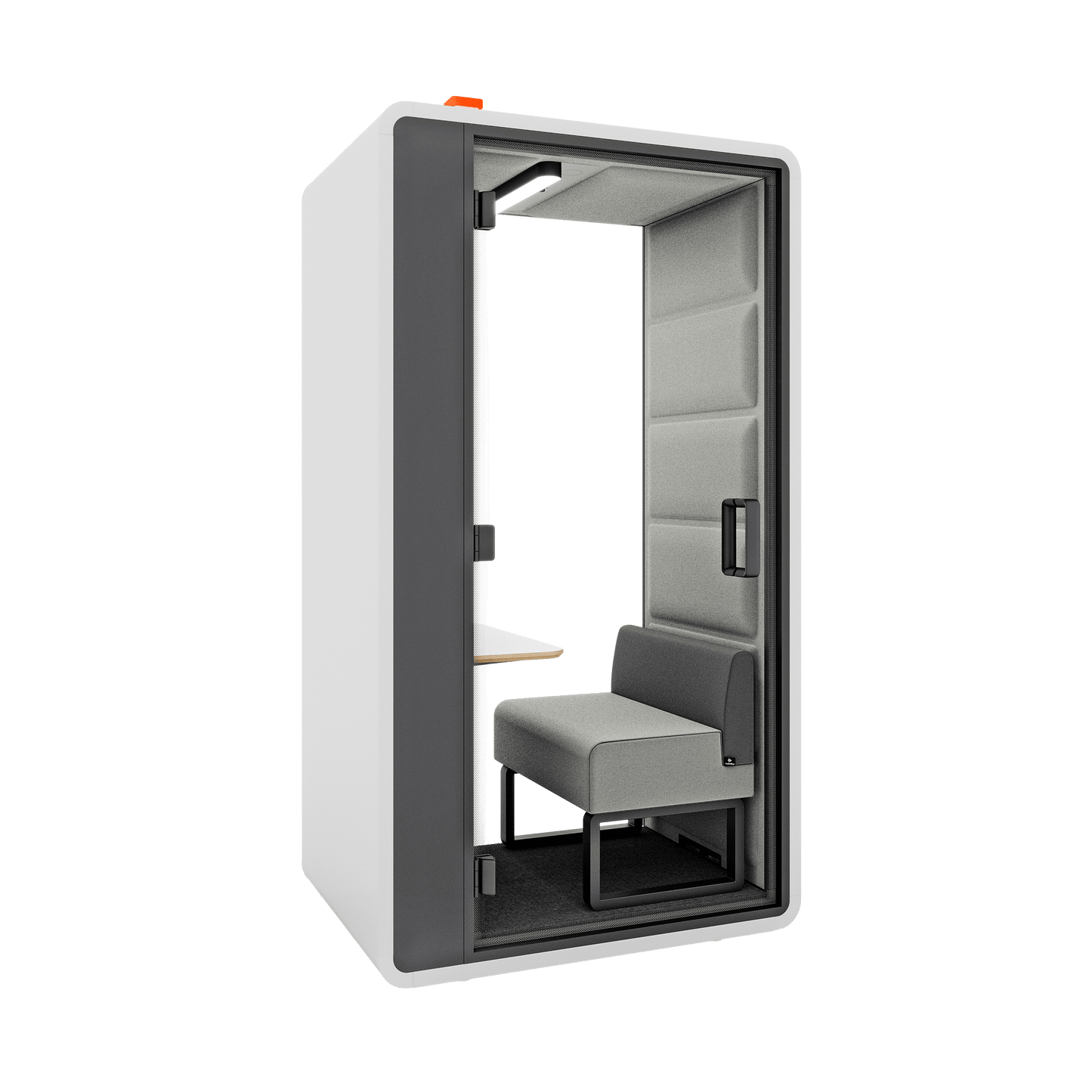 Hush Free Hybrid Work Pod - 1 Person Grey (AGC) Grey (60167)