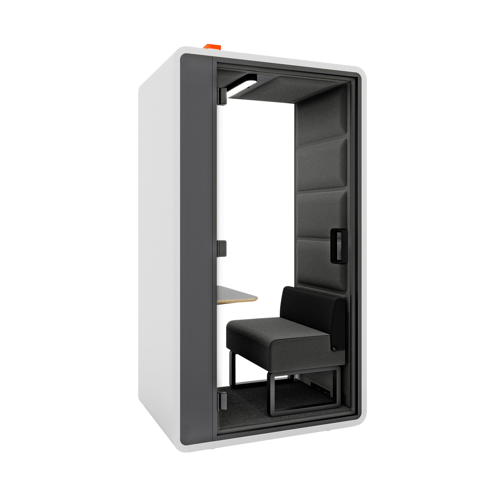 Hush Free Hybrid Work Pod - 1 Person Grey (AGC) Grey (60167)