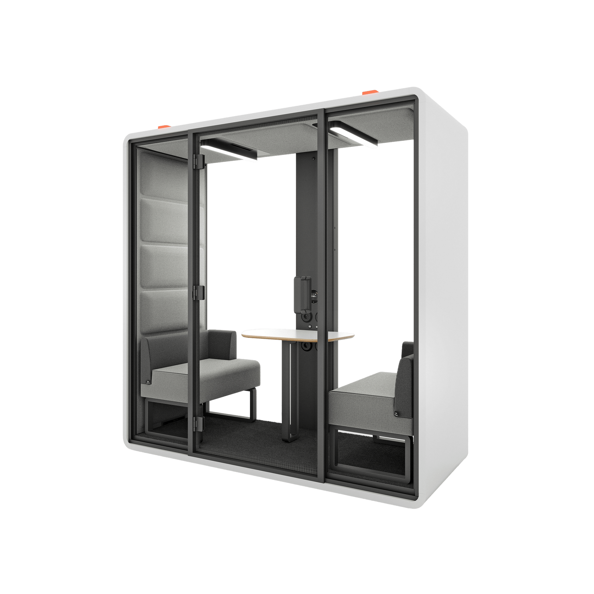 Hush Free Meet - 1 - 2 Persons Pod White (ABB) Grey (60140)