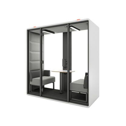 Hush Free Meet - 1 - 2 Persons Pod White (ABB) Grey (60140)