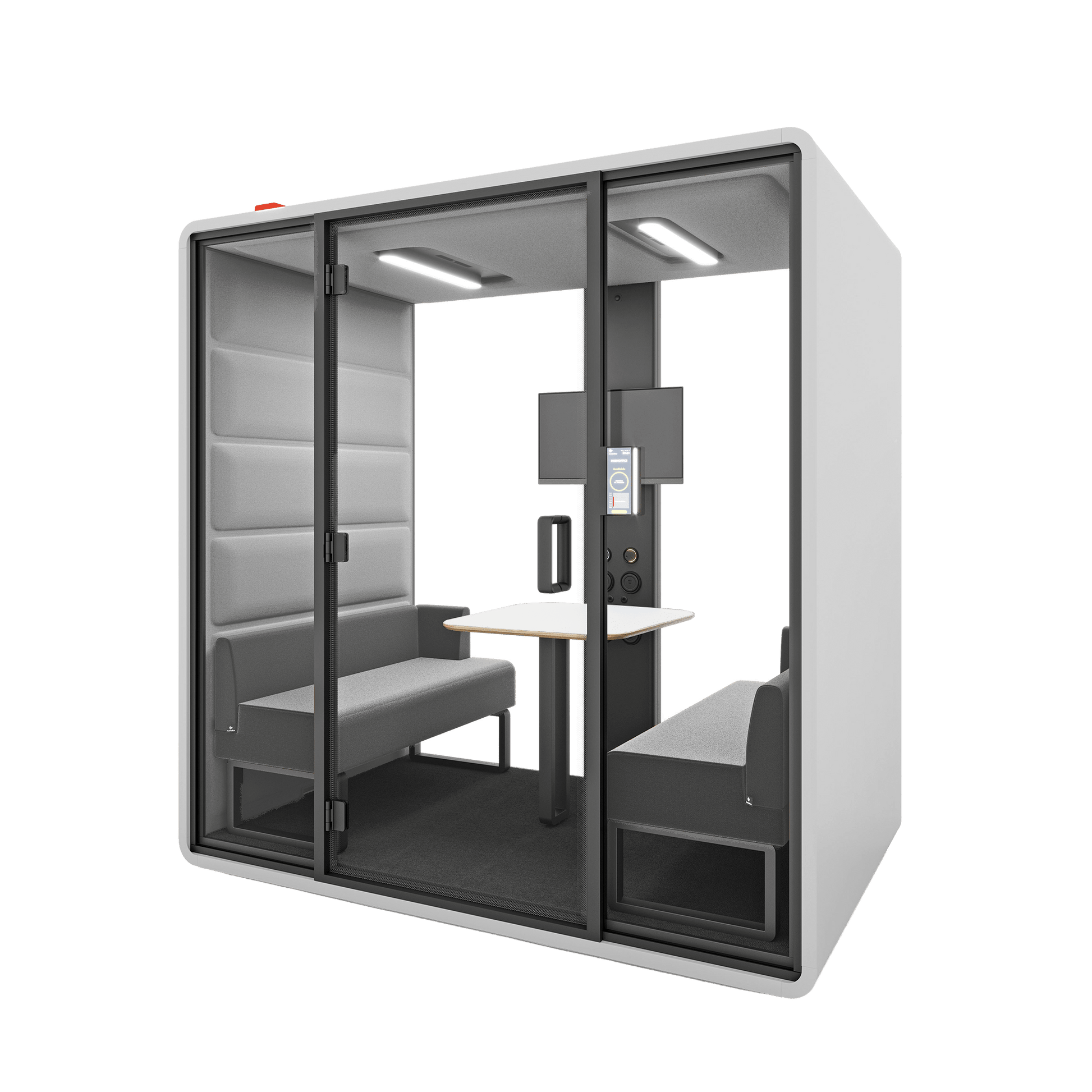 Hush Free Meet - 1 - 4 Persons Pod White (ABB) Grey (60167)