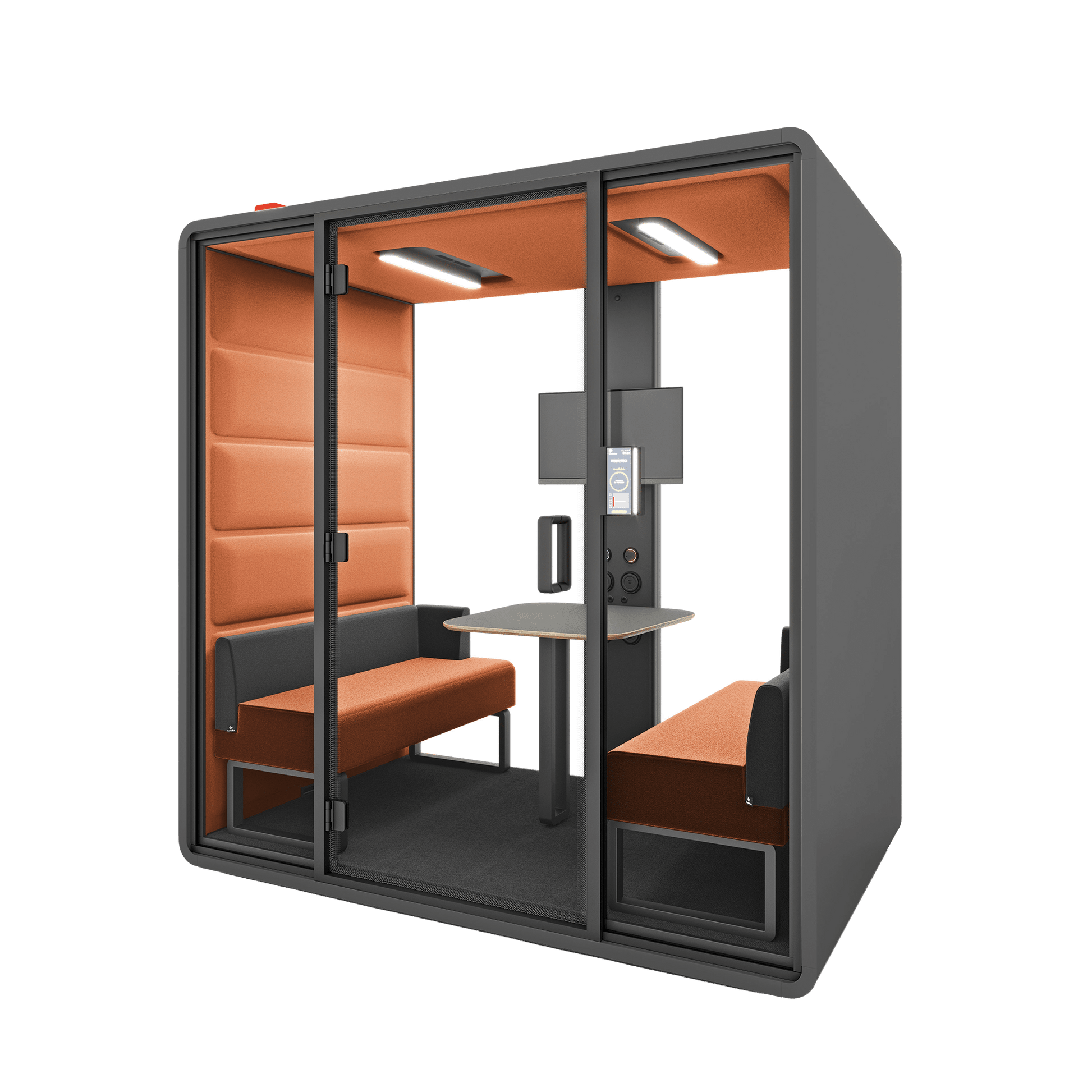 Hush Free Meet - 1 - 4 Persons Pod White (ABB) Grey (60167)