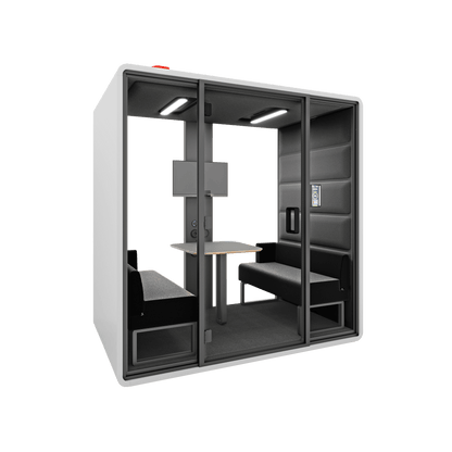 Hush Free Meet - 1 - 4 Persons Pod White (ABB) Grey (60167)
