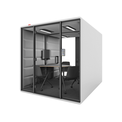 Hush Free Meet - 1 - 6 Persons Pod White (ABB) Grey (60140)