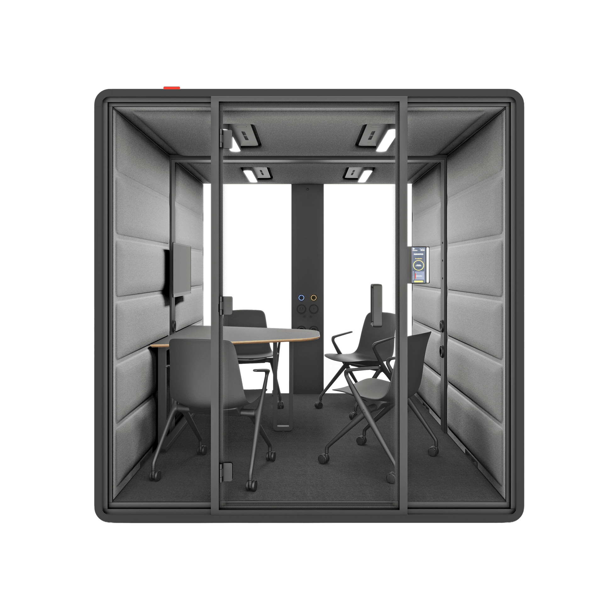 Hush Free Meet - 1 - 6 Persons Pod White (ABB) Grey (60167)