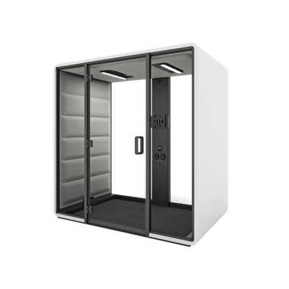 Hush Free Meet Access - 1 - 4 Persons Pod White (ABB) Grey (60140)