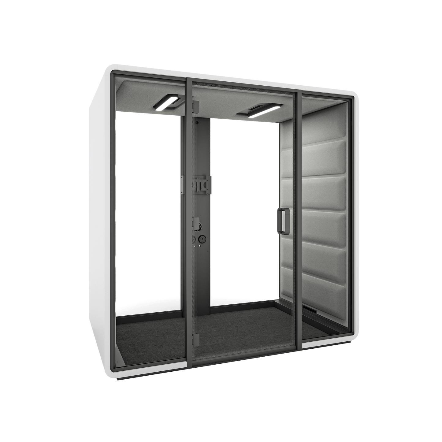 Hush Free Meet Access - 1 - 4 Persons Pod White (ABB) Grey (60167)