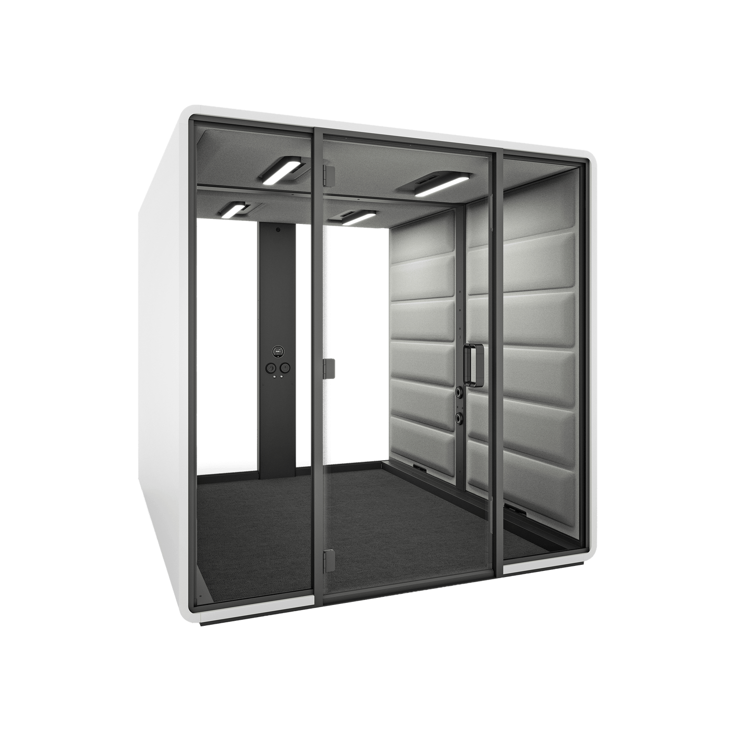 Hush Free Meet Access - 1 - 6 Persons Pod White (ABB) Grey (60140)