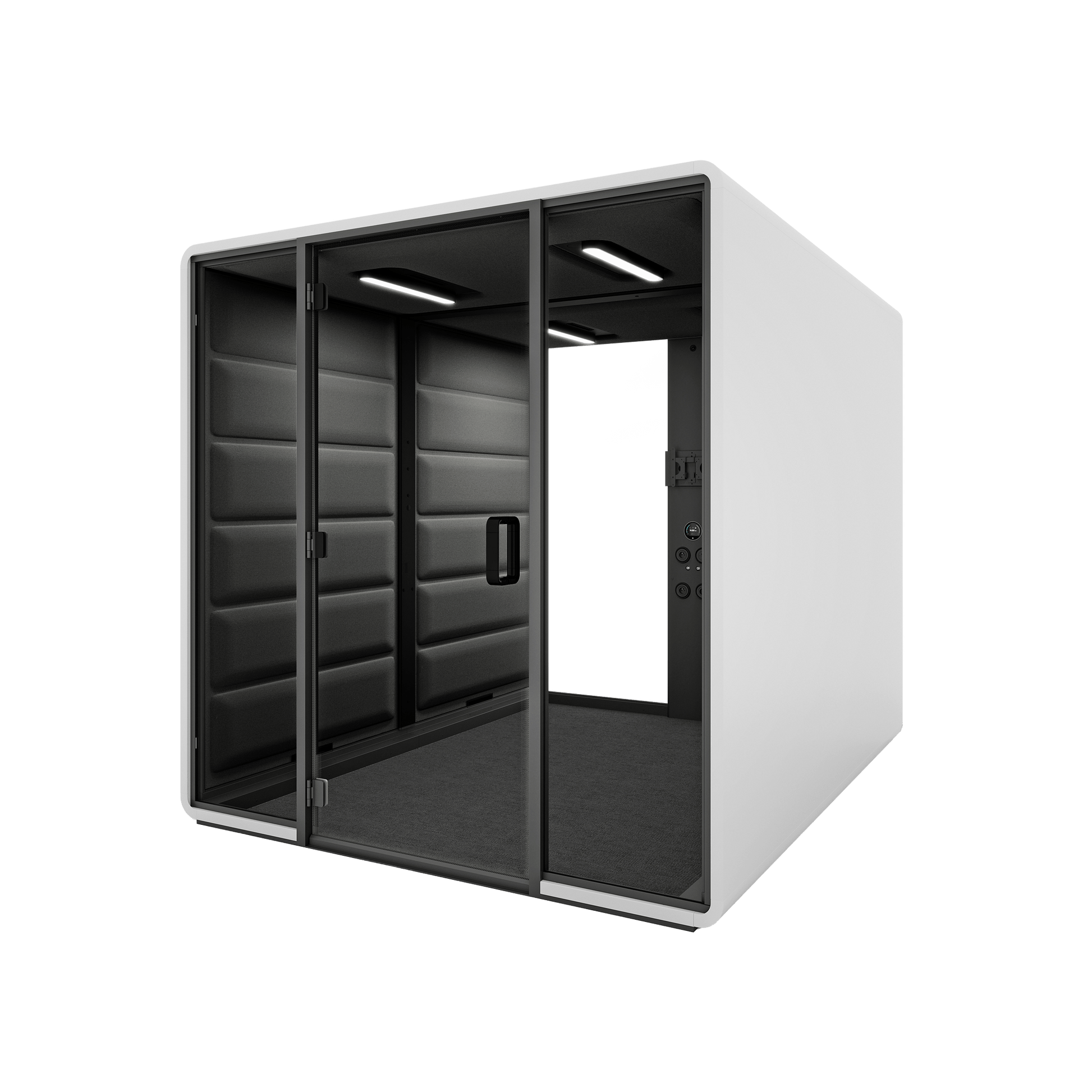 Hush Free Meet Access - 1 - 6 Persons Pod White (ABB) Grey (60167)