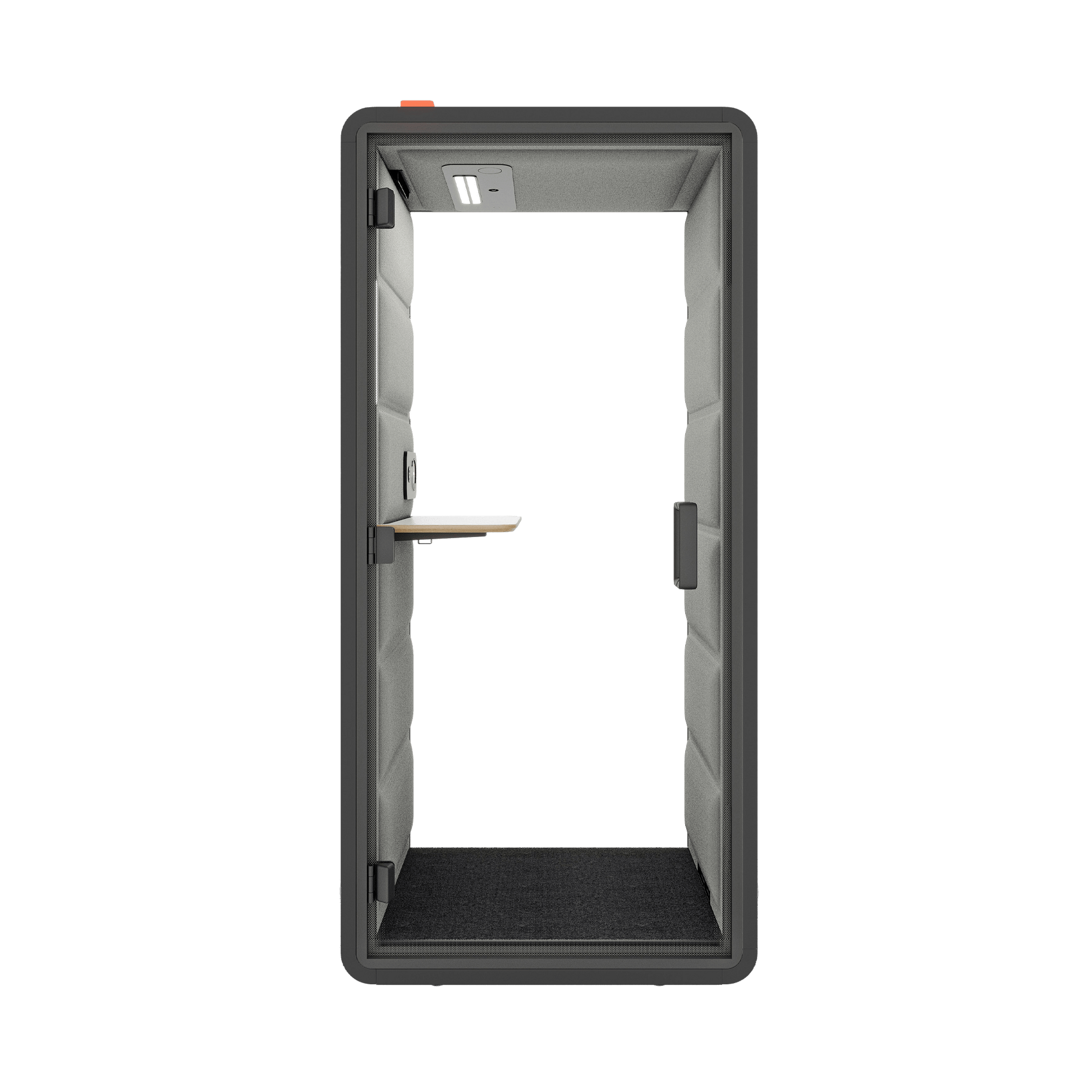 Hush Free Phone Booth - 1 Person Pod White (ABB) Grey (60167)