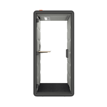 Hush Free Phone Booth - 1 Person Pod White (ABB) Grey (60167)