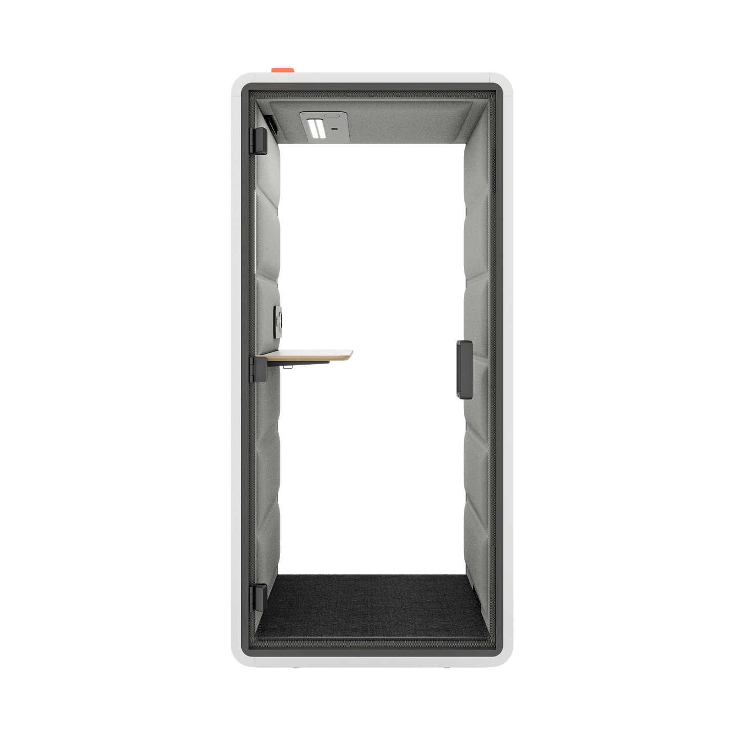 Hush Free Phone Booth - 1 Person Pod White (ABB) Grey (60167)