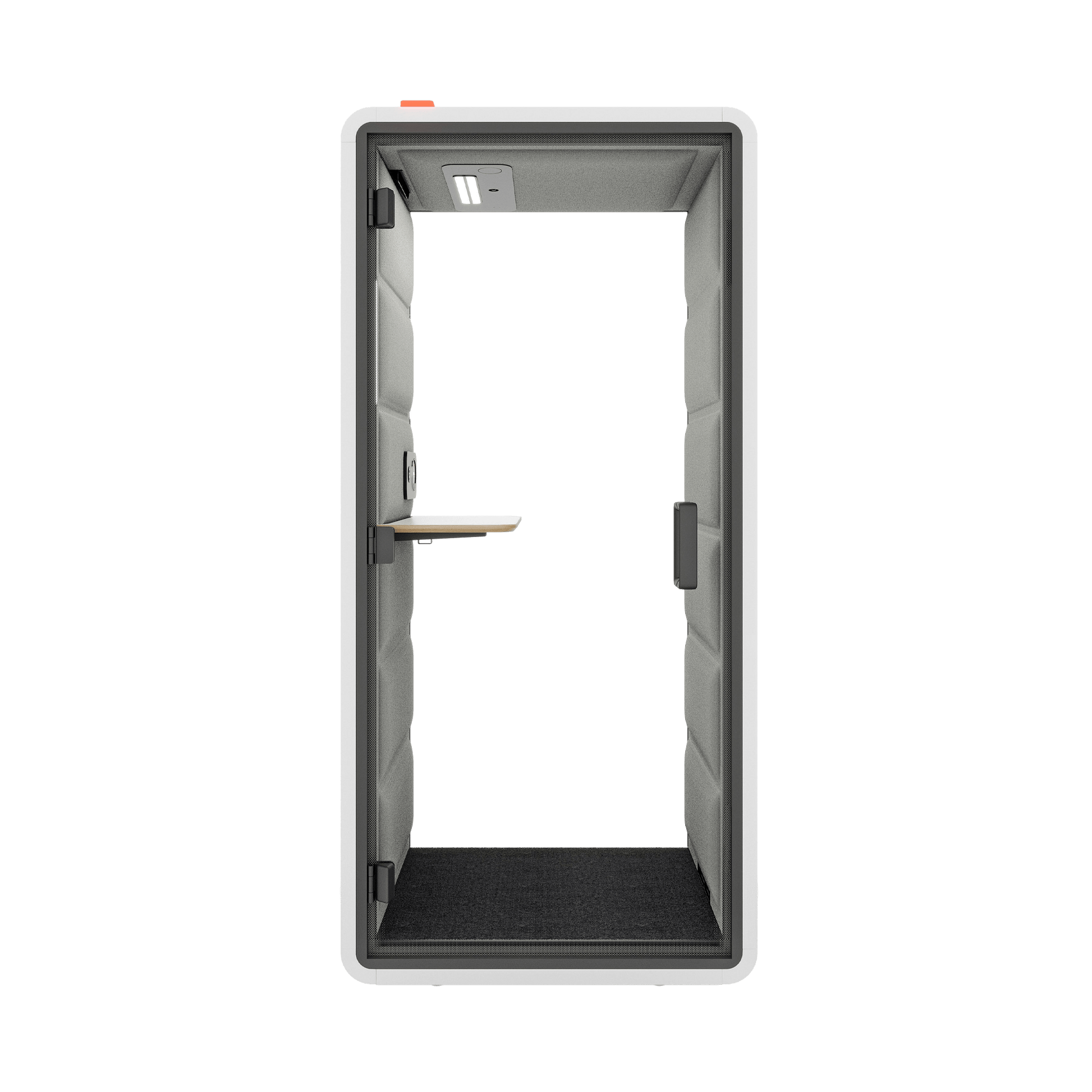 Hush Free Phone Booth - 1 Person Pod White (ABB) Grey (60167)